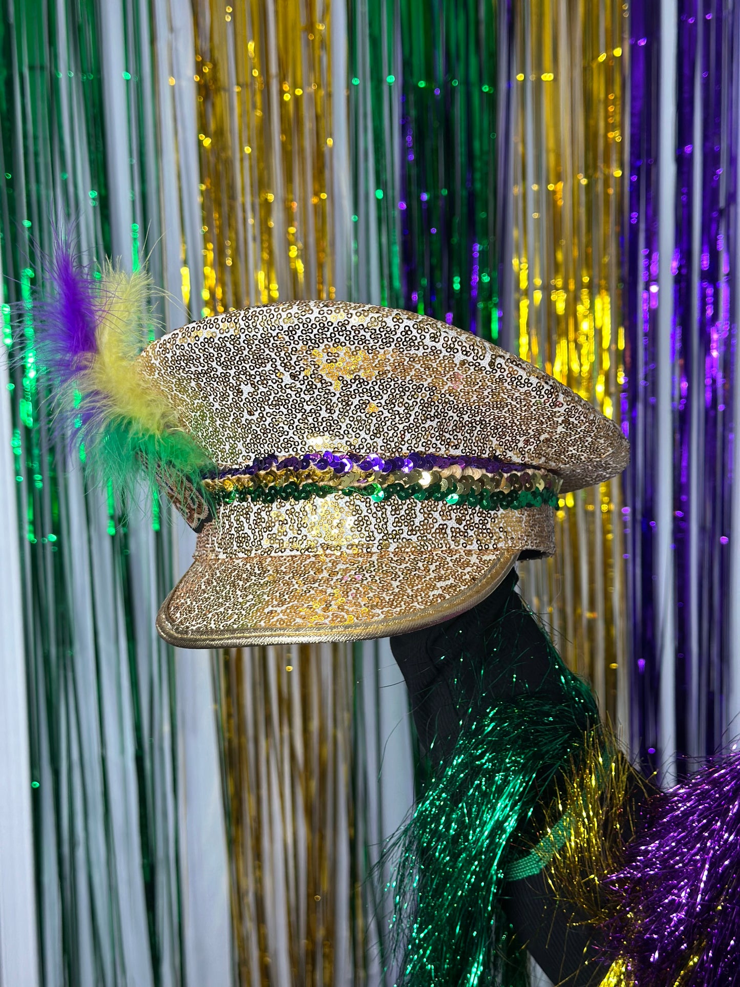 Sequin Gold Captain’s Hat