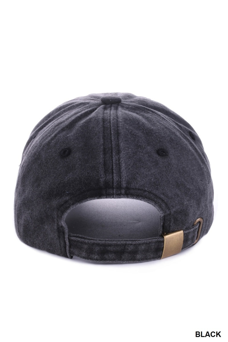 Washed Everyday City Cap (Black