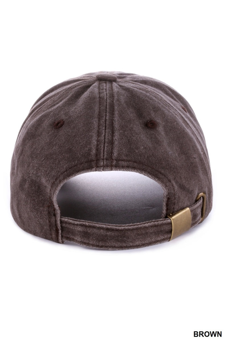 Washed Everyday City Cap (Brown)