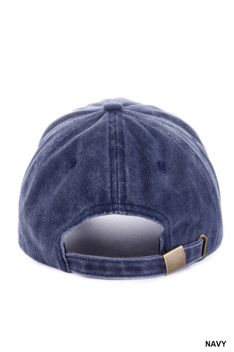 Washed Everyday City Cap (Navy)