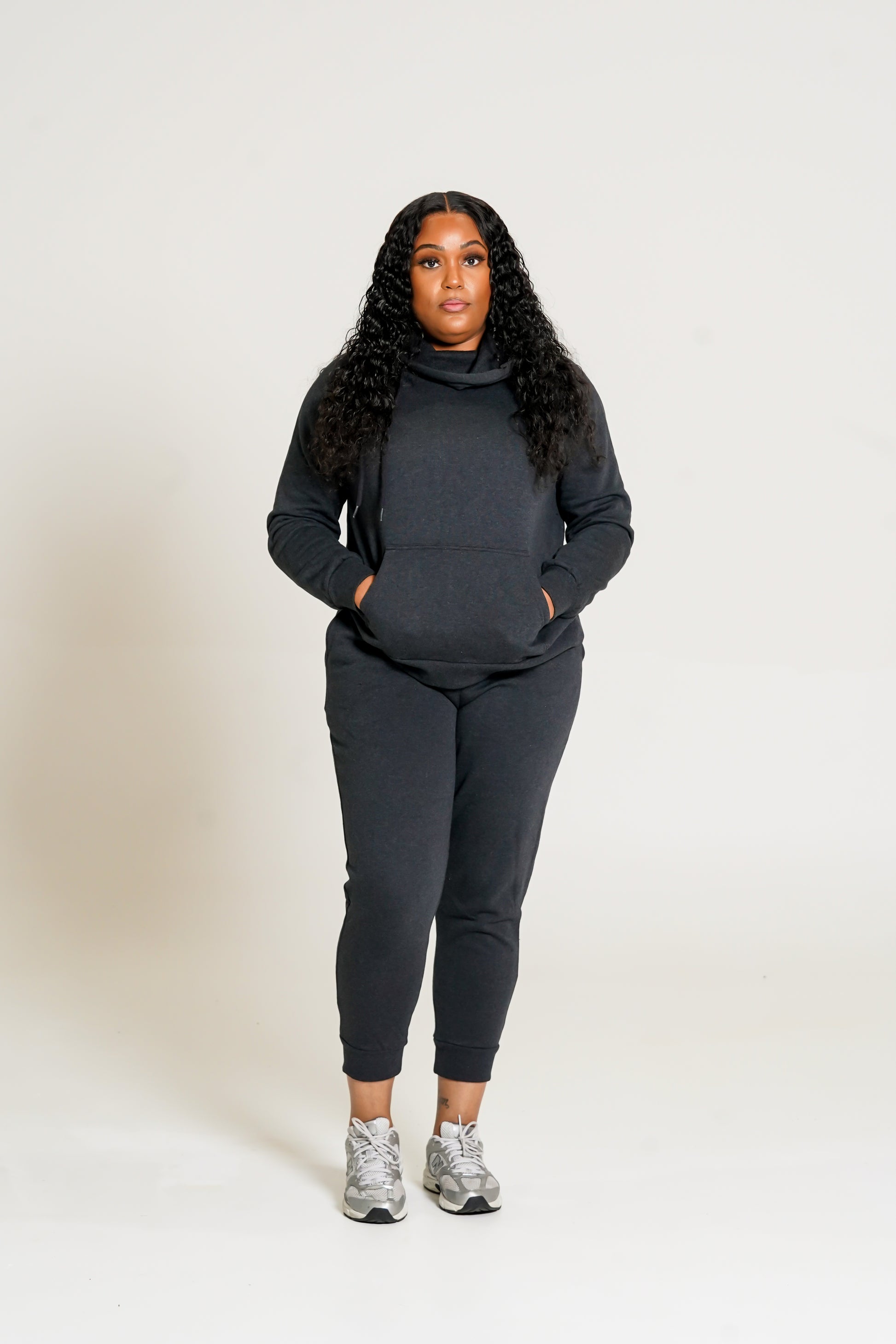 Cozy Side Tie Hoodie Jogger Set (Charcoal) – LOU CLOSET