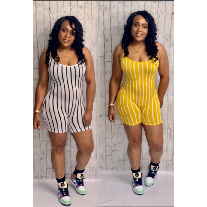 Stripe Cami Romper