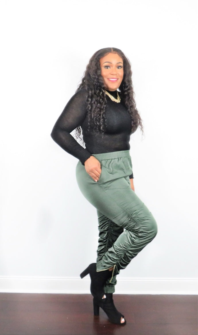 RUCHED PANTS (ONLY)
