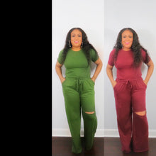 Cut Pants Set (PlusSize)